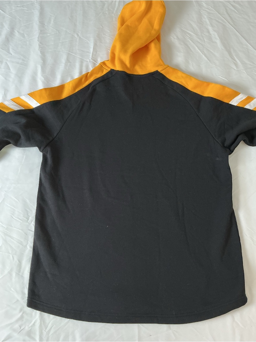 Pittsburgh Penguins NHL Hoodie Men’s Large Black/Gold Half Zip - Picture 8 of 9